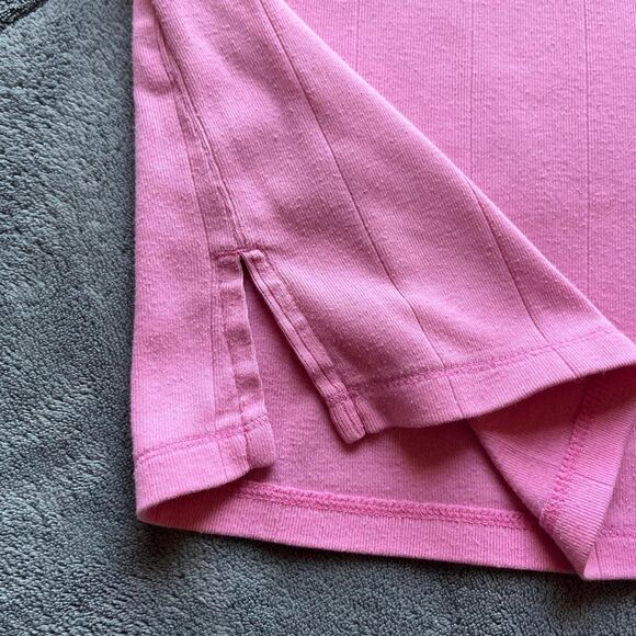 Vintage Y2K Liz Claiborne cottage fairy pink tee with white lace size large - Picture 3 of 6